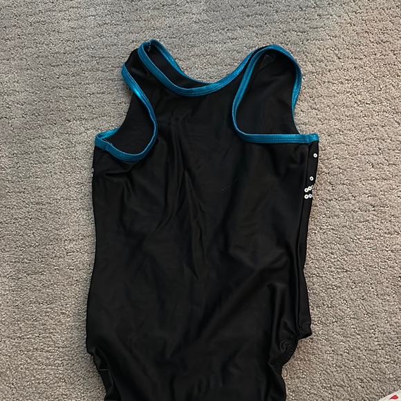 Black and Blue Rhinestone Leotard - Picture 5 of 6